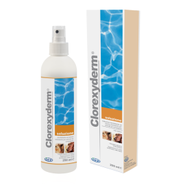 ICF CLOREXYDERM 0.5% Spray, Solutie Antiseptica, Rehidratanta si Emolienta, Caini si Pisici, 250ml
