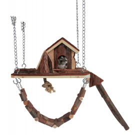 Loc de Joaca Suspendat JANNE Pentru Hamsteri si Rozatoare Mici, 26x22cm