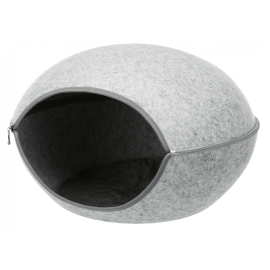 TRIXIE Casuta LUNA Caini sau Pisici, Fetru Gri, 58x39x54cm