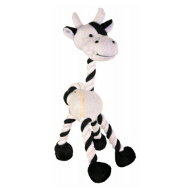Jucarie Animalute din Plus, Franghie si Minge de Tenis 28 cm