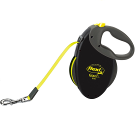 FLEXI Giant L, Lesa Retractabila cu Banda, Caini Talie Mare Maxim 50kg, 8m