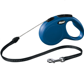 FLEXI New Classic Long S, Lesa Retractabila cu Snur, Pentru Caini Maxim 12kg, 8m
