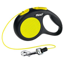 FLEXI New Classic Neon XS, Lesa Retractabila cu Snur, Caini Maxim 8kg, 3m