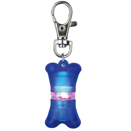 Flasher / Adresier Albastru Pentru Caini 2x4cm