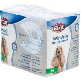 Scutece Pentru Caini, Femele, TRIXIE, Marime M, 32-48cm, 12Buc