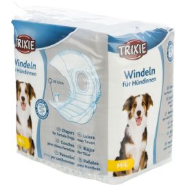 Scutece Pentru Caini, Femele, TRIXIE, Marime M-L, 36-52cm, 12Buc