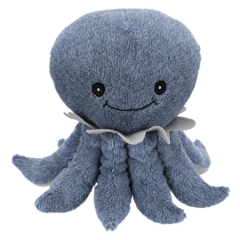 BE NORDIC Jucarie din Plus Pentru Caini, Caracatita OCKE, Gri cu Sunet,  25cm
