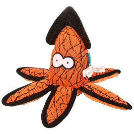 COOCKOO CALLY, Jucarie Robusta Pentru Caini, cu Sunet, Portocaliu, 27x11x11cm