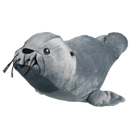 BE NORDIC Jucarie din Plus Pentru Caini, Foca THIES, Gri cu Sunet,  25cm