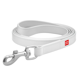 WAUDOG Design, Lesa din Piele Pentru Caini, Alba, 1.22m | 12mm