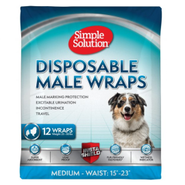 Scutece Masculi Medium SIMPLE SOLUTION M, 12Buc