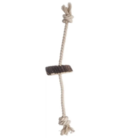 4DOGS ORIGINAL String M Mix, Jucarie de Ros Pentru Caini din Franghie si Coarne Cerb, 40cm