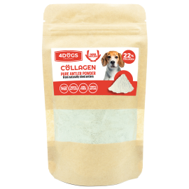 4DOGS ORIGINAL, Supliment Nutritional Pulbere Pura din Coarne de Cerb, 100g