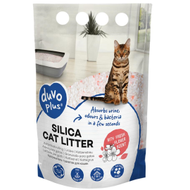 DUVO Plus Silica Cat Liter, Asternut Igienic Litiera Pisici, Silicat, Aroma Florala, 5L