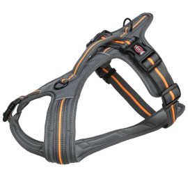 TRIXIE Touring Fusion, Ham Pentru Caini, Reglabil, Gri / Portocaliu, Marime M-L 61-75cm