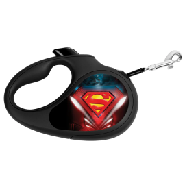 WAUDOG R-Leash Superman, Lesa Retractabila cu Banda, Pentru Caini Maxim 50kg, 5m
