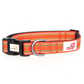 LONG PAWS Comfort Collection, Zgarda Pentru Caini, Silon Rosu, Marime S 28-42cm