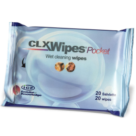 ICF CLX WIPES, Servetele Umede Antiseptice, cu Clorhexidina si Climbazol, Efect Antibacterian si Antimicotic, Curatare Labute, Fata, Urechi si Pliuri ale Pielii, Animale, 20buc.