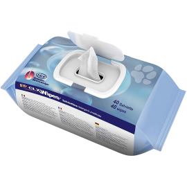 ICF CLX WIPES, Servetele Umede Antiseptice, cu Clorhexidina si Climbazol, Efect Antibacterian si Antimicotic, Curatare Labute, Fata, Urechi si Pliuri ale Pielii, 40buc.