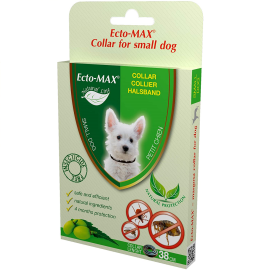 ECTO-MAX Bio Dog, Zgarda Antiparazitara Pentru Caini Talie Mica, 38cm
