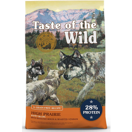 TASTE OF THE WILD High Prairie Puppy, Bizon si Vanat, Hrana Uscata Fara Cereale, Caine Junior, 2kg