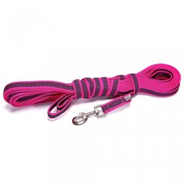 JULIUS K9 Lesa Antiderapanta cu Maner, Roz, 5m / 14mm, Pentru Caini Maxim 30kg