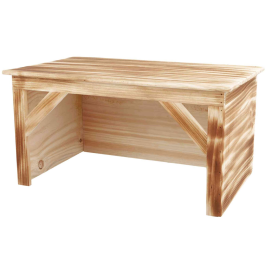 Adapost din Lemn Natur Pentru Iepuri, Chinchille si Alte Rozatoare Mari, 50x31x26cm