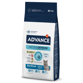 ADVANCE Sterilized Adult, cu Curcan, Hrana Uscata Pisici Sterilizate | Castrate, 15Kg
