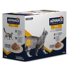 ADVANCE Veterinary Diets Cat Renal, Bax Plicuri Hrana Umeda Pentru Pisici cu Afectiuni Renale, 12x85g
