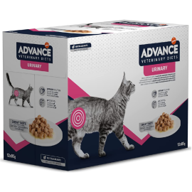 ADVANCE Veterinary Diets Cat Urinary, Bax Plicuri Hrana Umeda Pentru Pisici cu Afectiuni Urinare, 12x85g