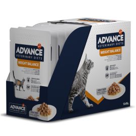 ADVANCE Veterinary Diets Cat Weight Balance, Bax Plicuri Hrana Umeda Pentru Pisici Obeze sau Supraponderale, 12x85g