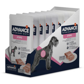 ADVANCE Veterinary Diets Dog Atopic, Bax Plicuri Hrana Umeda Pentru Caini Alergici sau cu Afectiuni Derma 8x150g