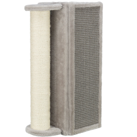 Ansamblu de Colt cu Placa de Zgariat si Sisal Cilindric Vertical Pentru Pisici, 19x58x19cm