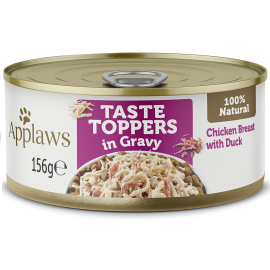 APPLAWS 100% Natural, Conserva Hrana Umeda Caine, Piept de Pui si Rata 156g