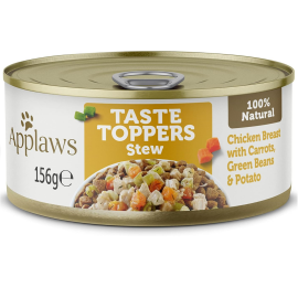 APPLAWS 100% Natural, Conserva Hrana Umeda Caine, Piept de Pui si Vegetale, 156g