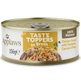 APPLAWS 100% Natural, Conserva Hrana Umeda Caine, Piept de Pui si Vegetale in Supa 156g