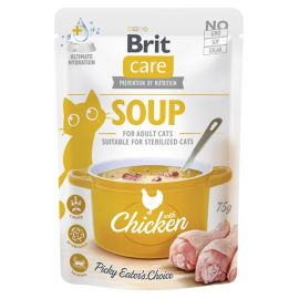 BRIT CARE Cat Soup, cu Pui, Plic Hrana Umeda Pentru Pisici (supă cremoasă), 75g