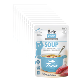 BRIT CARE Cat Soup, cu Ton, Plic Hrana Umeda Pentru Pisici (supă cremoasă), 75g