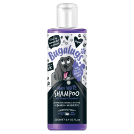 BUGALUGS Maxi White, Sampon Vegan Pentru Caini cu Blana Alba 250ml