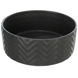 Castron Ceramic Negru Pentru Caini, 1.6L