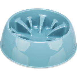 Castron Antiderapant, din Plastic, Pentru Hranire Lenta Caini 800ml