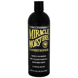 CHRIS CHRISTENSEN Diamond Series MIRACLE MOISTURE, Sampon Hidratant Profesional Caini si Pisici, Pentru Piele Uscata | Par Deteriorat, Lipsit de Stralucire, 473ml