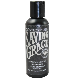 CRIS CHRISTENSEN Diamond Series Saving Grace, Sampon Profesional Caini, Efect Deodorizant | Foarte Eficient Pentru Indepartarea Petelor si a Mirosului de Urina din Blana, 118ml