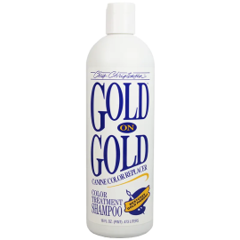 CHRIS CHRISTENSEN Gold On Gold Sampon Profesional Caini Nuantator | Intensificator de Culoare Blana, Nuante Maro, Auriu, Bronz sau Bej, 473ml