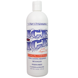 CHRIS CHRISTENSEN Ice on Ice, Balsam Profesional Caini si Pisici, cu Ulei de Argan, Indispensabil Pentru Descalcirea Parului  din Blana, 473ml