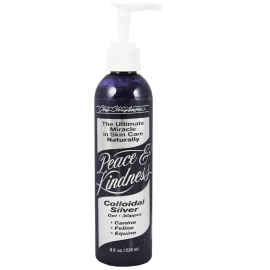 CHRIS CHRISTENSEN Peace & Kindness Colloidal Silver, Gel cu Argint Coloidal, Alternativa Naturala in Tratamentul Afectiunilor Pielii La Caine sau Pisica, 236ml