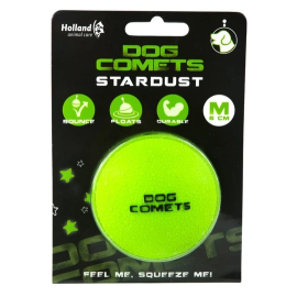 DOG COMETS Jucarie Caini, Minge Plina Cauciuc Natural, Verde,  6cm