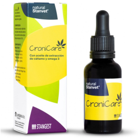 CRONICARE Oil, Supliment cu Ulei de Cannabis, Adjuvant in Tratarea Diverselor Afectiuni la Caini si Pisici, 30ml