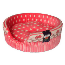 Culcus Rotund Pentru Caini si Pisici, Plus, Culori Mixte, Saltea Detasabila, 50cm
