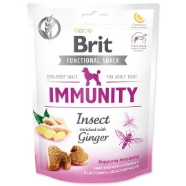 BRIT CARE Immunity, Insecte si Ghimbir, Recompense Fara Cereale, Caini, Stimularea Imunitatii Naturale, 150g